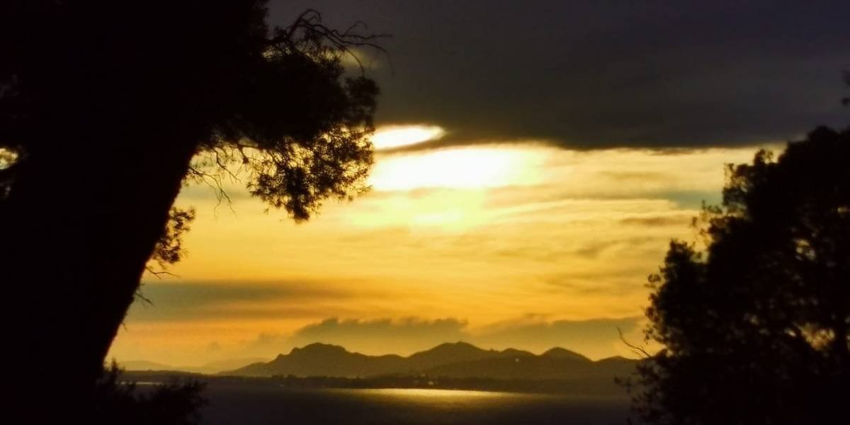 Evening cruise from Cannes on a private catamaran at dusk